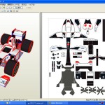 Sauber C31 is under construction by pepakura designer image