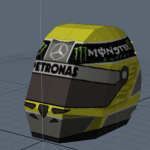 Nico Rosberg's helmet for paper craft