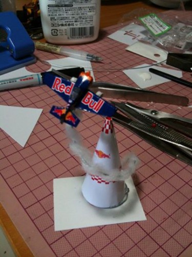 RedBullエアレースのペーパークラフトを作ったよ