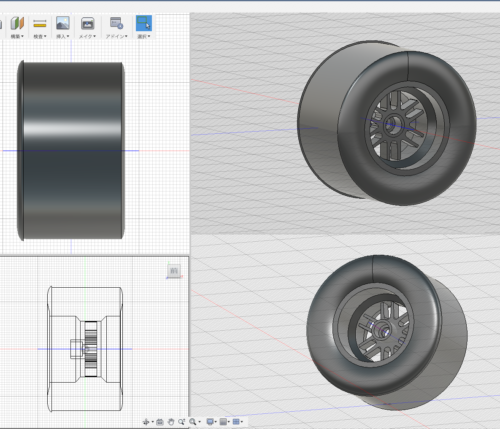 Indycar Wheel for Miniz F1